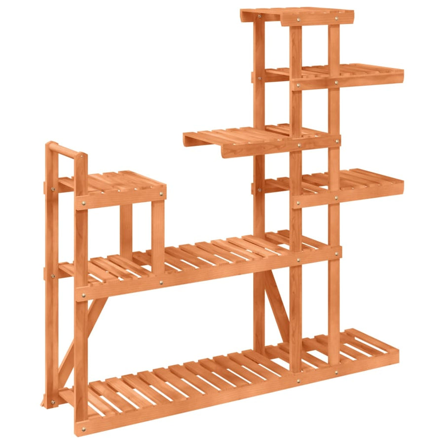 Plantenstandaard Massief Vurenhout Lichtbruin 110 x 25 x 111 cm zonder wielen