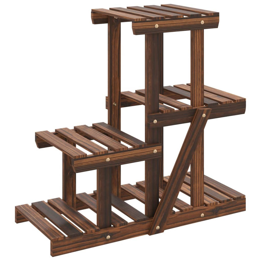 Plantenstandaard Massief Vurenhout Bruin 58 x 25 x 51 cm zonder wielen