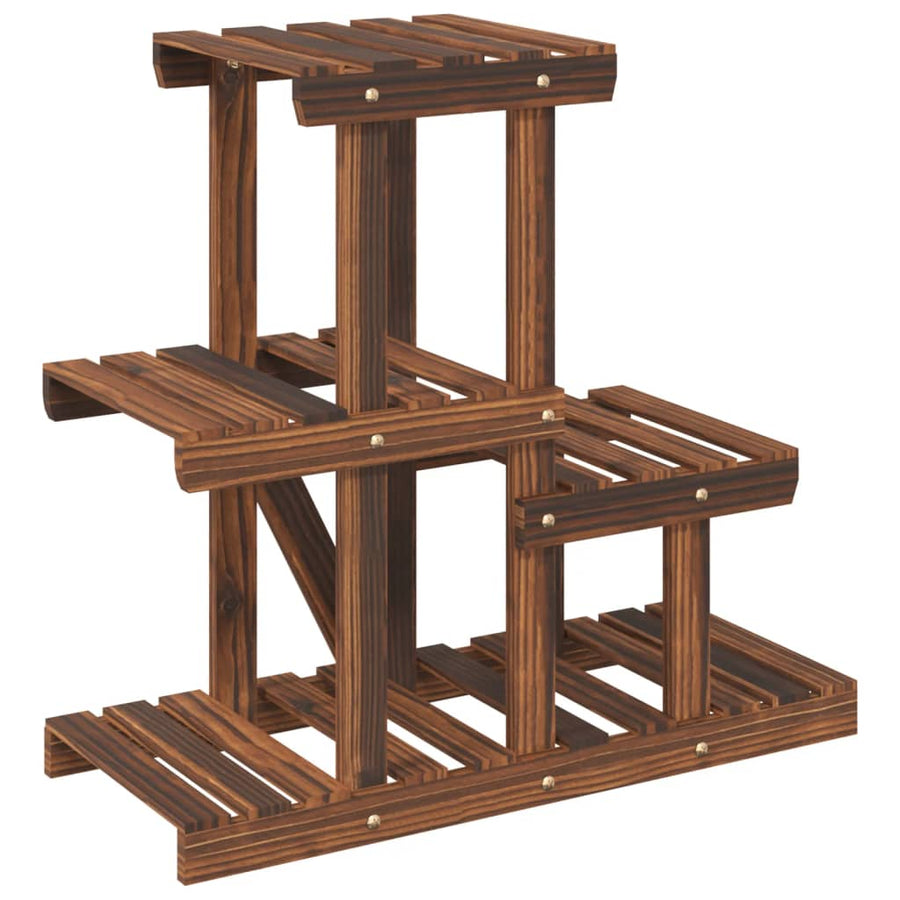 Plantenstandaard Massief Vurenhout Bruin 58 x 25 x 51 cm zonder wielen