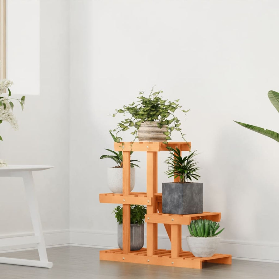 Plantenstandaard Massief Vurenhout Lichtbruin 58 x 25 x 51 cm zonder wielen