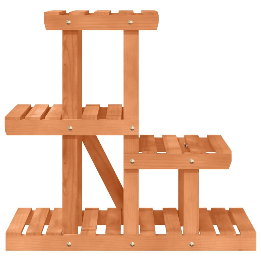 Plantenstandaard Massief Vurenhout Lichtbruin 58 x 25 x 51 cm zonder wielen