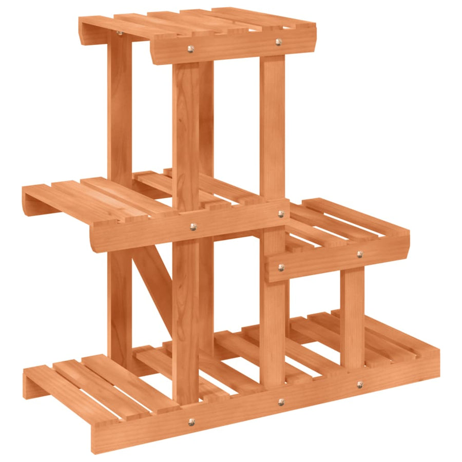 Plantenstandaard Massief Vurenhout Lichtbruin 58 x 25 x 51 cm zonder wielen