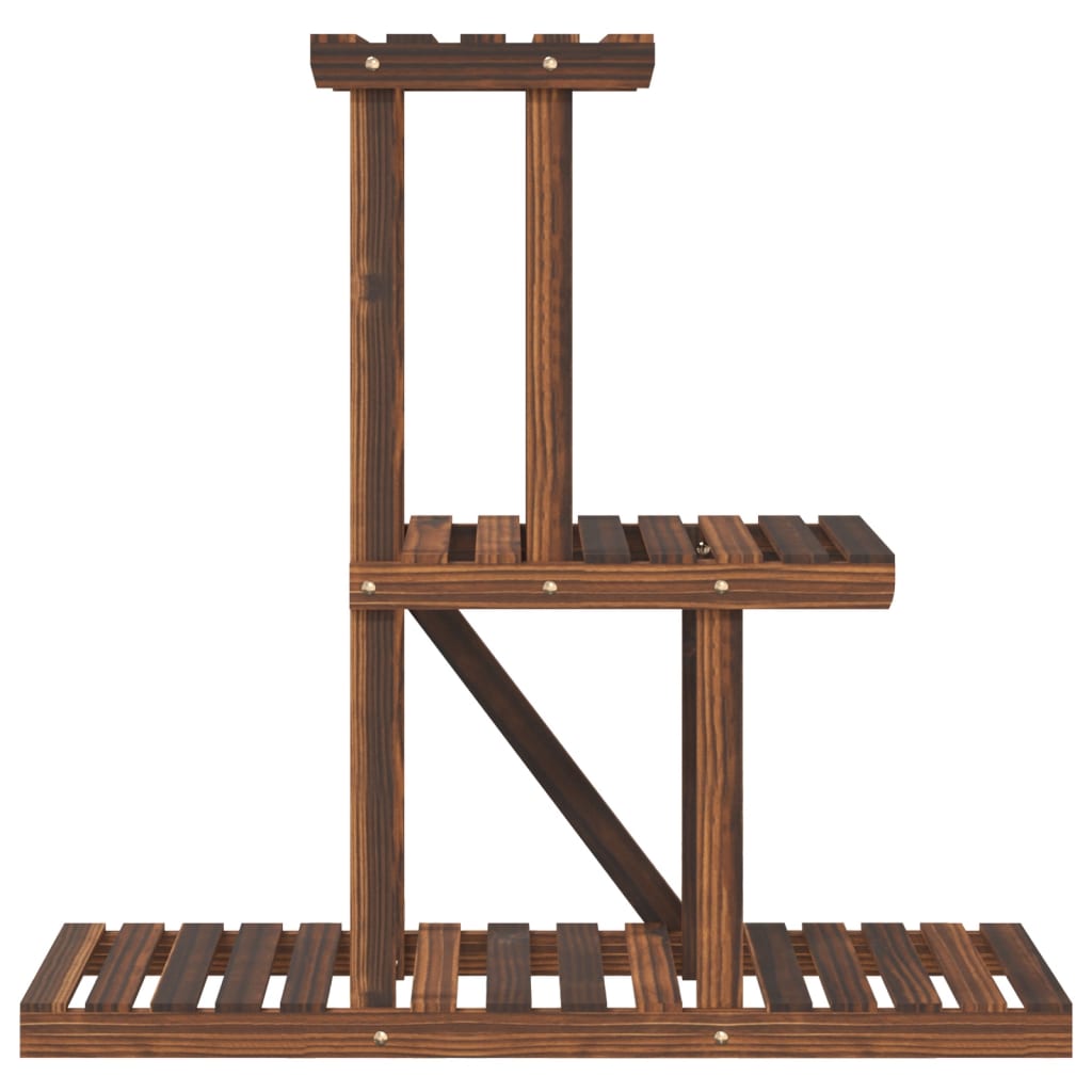 Plantenstandaard 8X25X75,5 Cm Massief Vurenhout Bruin 81 x 25 x 75.5 cm zonder wielen