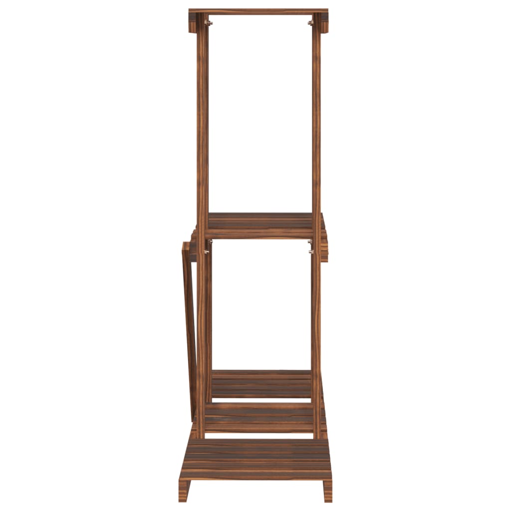 Plantenstandaard 8X25X75,5 Cm Massief Vurenhout Bruin 81 x 25 x 75.5 cm zonder wielen