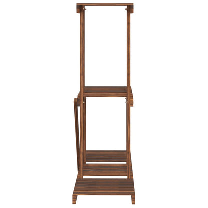 Plantenstandaard 8X25X75,5 Cm Massief Vurenhout Bruin 81 x 25 x 75.5 cm zonder wielen