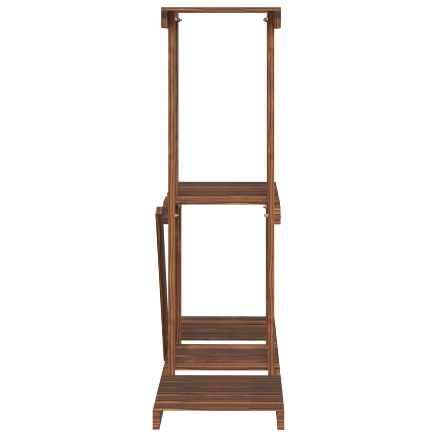 Plantenstandaard 8X25X75,5 Cm Massief Vurenhout Bruin 81 x 25 x 75.5 cm zonder wielen
