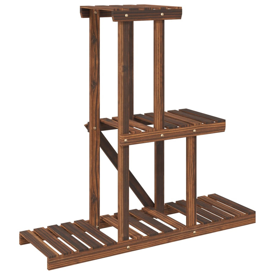 Plantenstandaard 8X25X75,5 Cm Massief Vurenhout Bruin 81 x 25 x 75.5 cm zonder wielen