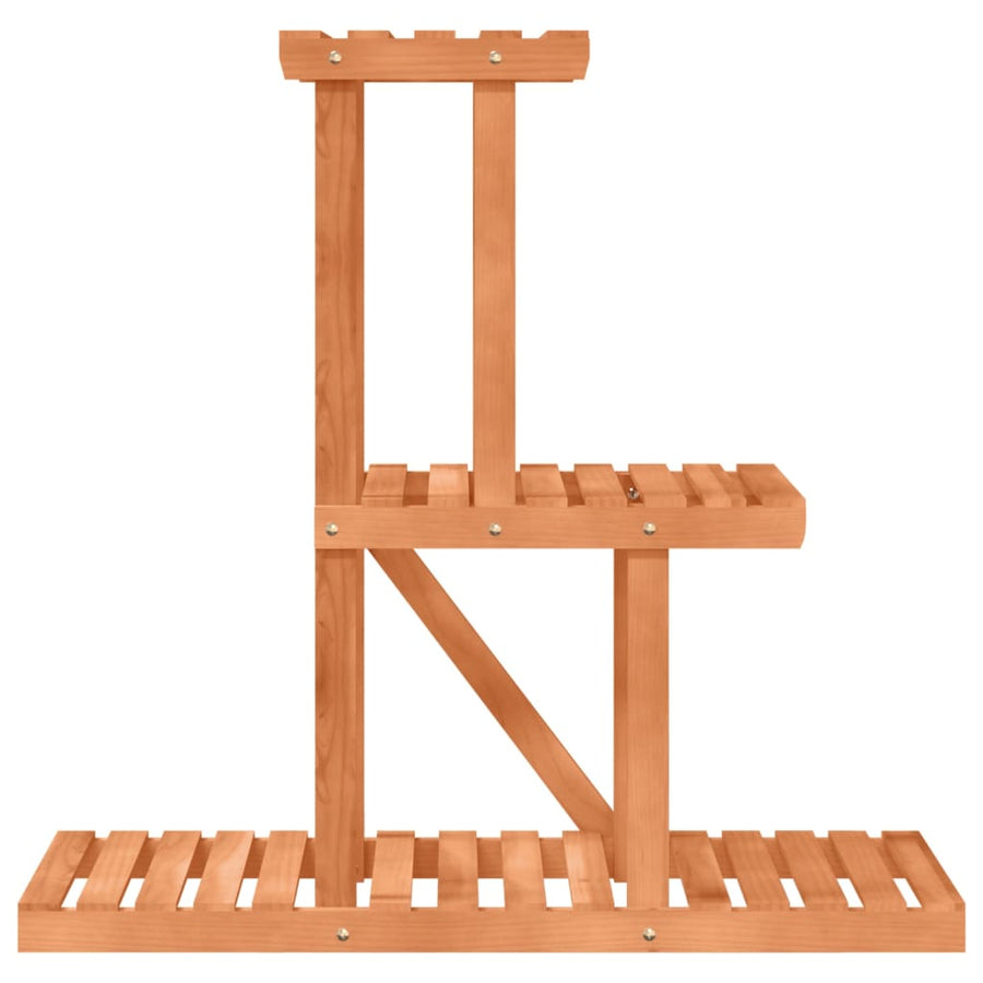Plantenstandaard 8X25X75,5 Cm Massief Vurenhout Lichtbruin 81 x 25 x 75.5 cm zonder wielen