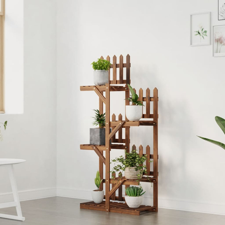 Plantenstandaard Massief Vurenhout Bruin 60 x 25 x 130 cm zonder wielen