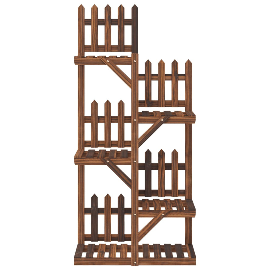 Plantenstandaard Massief Vurenhout Bruin 60 x 25 x 130 cm zonder wielen
