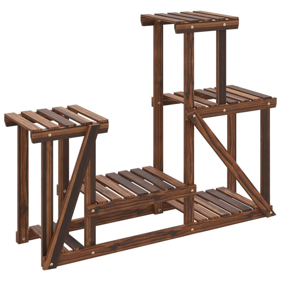 Plantenstandaard 90X25X73,5 Cm Massief Vurenhout Bruin 90 x 25 x 73.5 cm zonder wielen