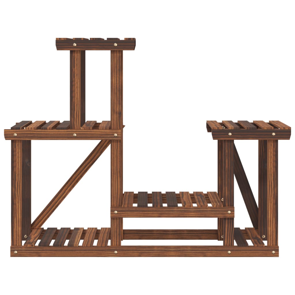 Plantenstandaard 90X25X73,5 Cm Massief Vurenhout Bruin 90 x 25 x 73.5 cm zonder wielen
