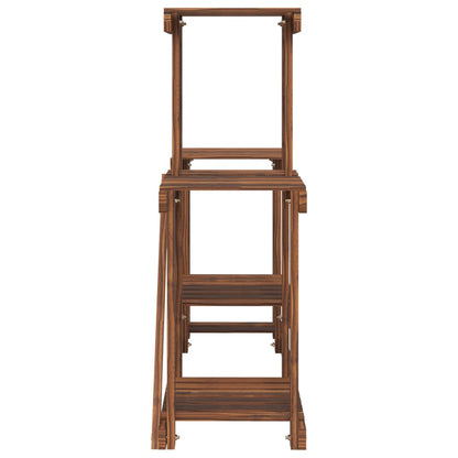 Plantenstandaard 90X25X73,5 Cm Massief Vurenhout Bruin 90 x 25 x 73.5 cm zonder wielen