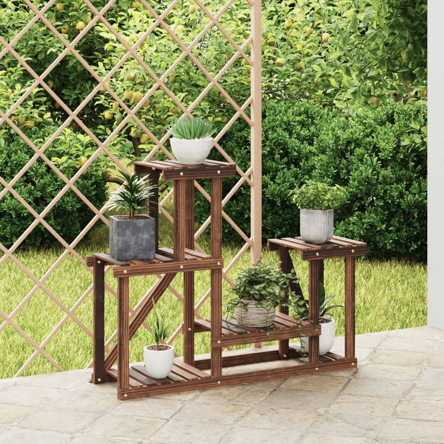 Plantenstandaard 90X25X73,5 Cm Massief Vurenhout Bruin 90 x 25 x 73.5 cm zonder wielen