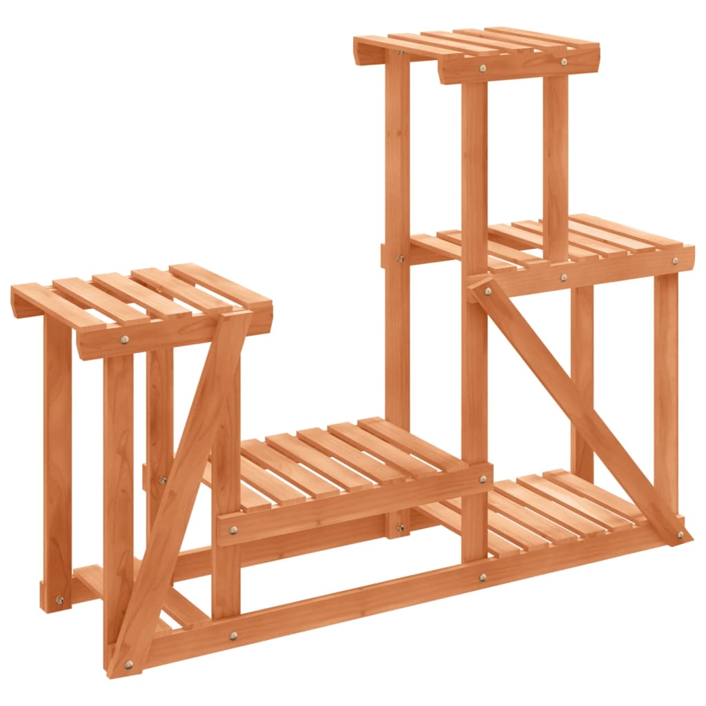 Plantenstandaard 90X25X73,5 Cm Massief Vurenhout Lichtbruin 90 x 25 x 73.5 cm zonder wielen