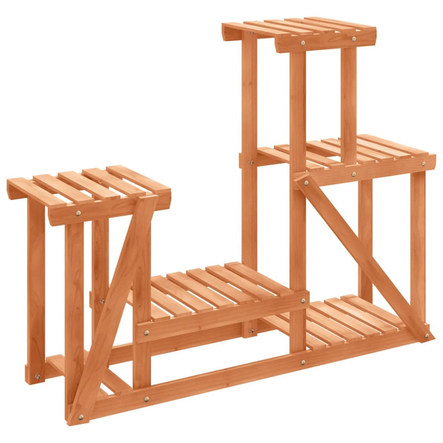 Plantenstandaard 90X25X73,5 Cm Massief Vurenhout Lichtbruin 90 x 25 x 73.5 cm zonder wielen