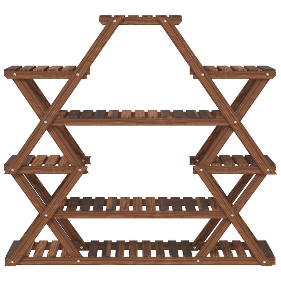 Plantenstandaard Massief Vurenhout Bruin 110 x 25 x 105 cm zonder wielen