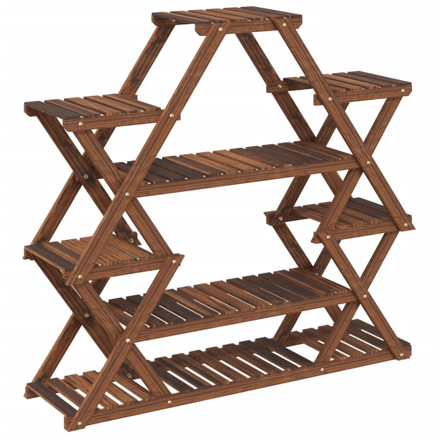 Plantenstandaard Massief Vurenhout Bruin 110 x 25 x 105 cm zonder wielen