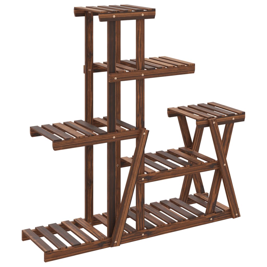 Plantenstandaard 95X25X96 Cm Massief Vurenhout Bruin 25 x 95 x 96 cm zonder wielen
