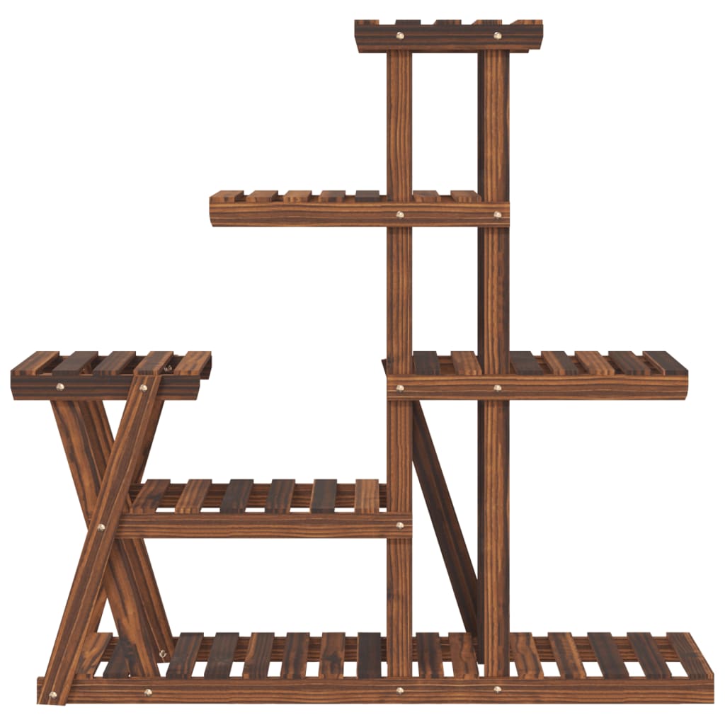 Plantenstandaard 95X25X96 Cm Massief Vurenhout Bruin 25 x 95 x 96 cm zonder wielen