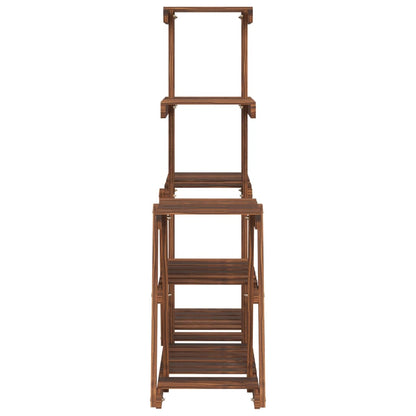Plantenstandaard 95X25X96 Cm Massief Vurenhout Bruin 25 x 95 x 96 cm zonder wielen