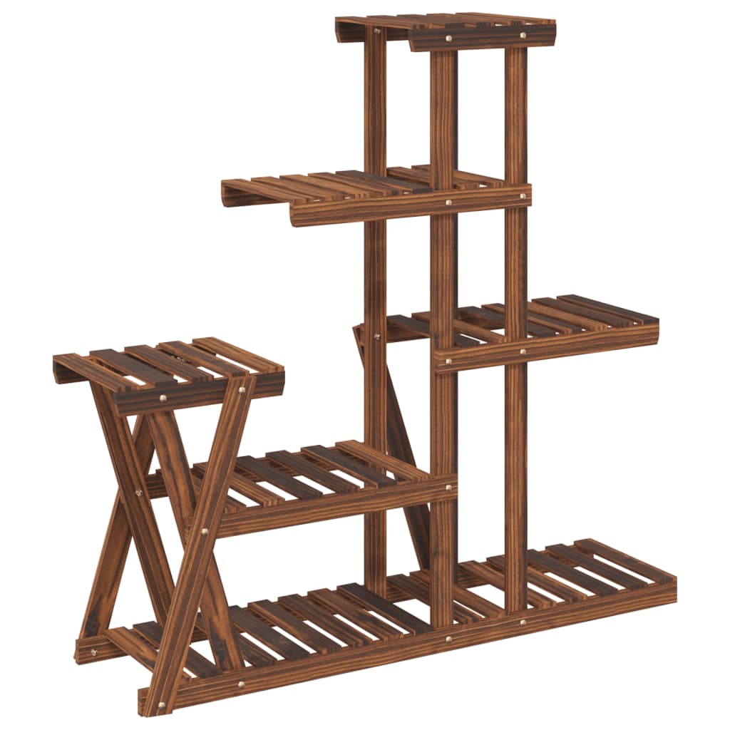 Plantenstandaard 95X25X96 Cm Massief Vurenhout Bruin 25 x 95 x 96 cm zonder wielen