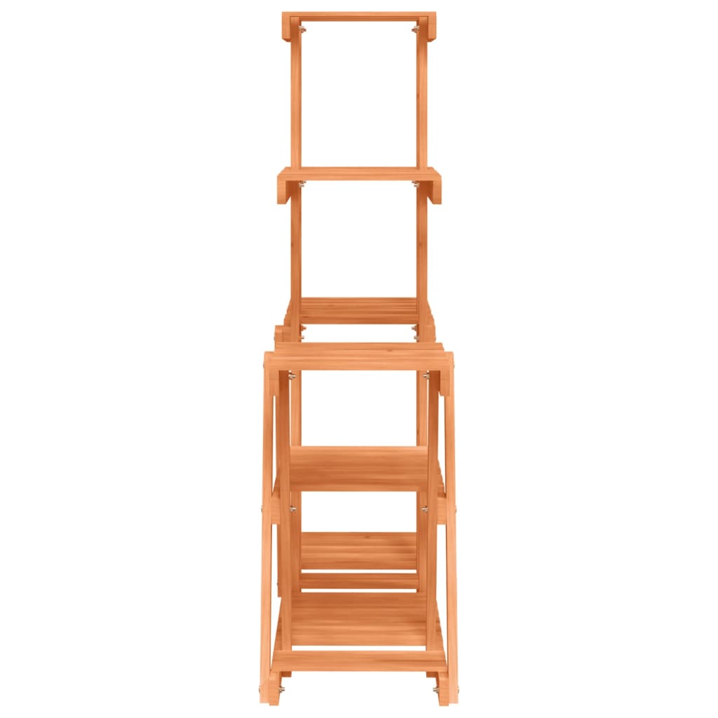 Plantenstandaard 95X25X96 Cm Massief Vurenhout Lichtbruin 25 x 95 x 96 cm zonder wielen
