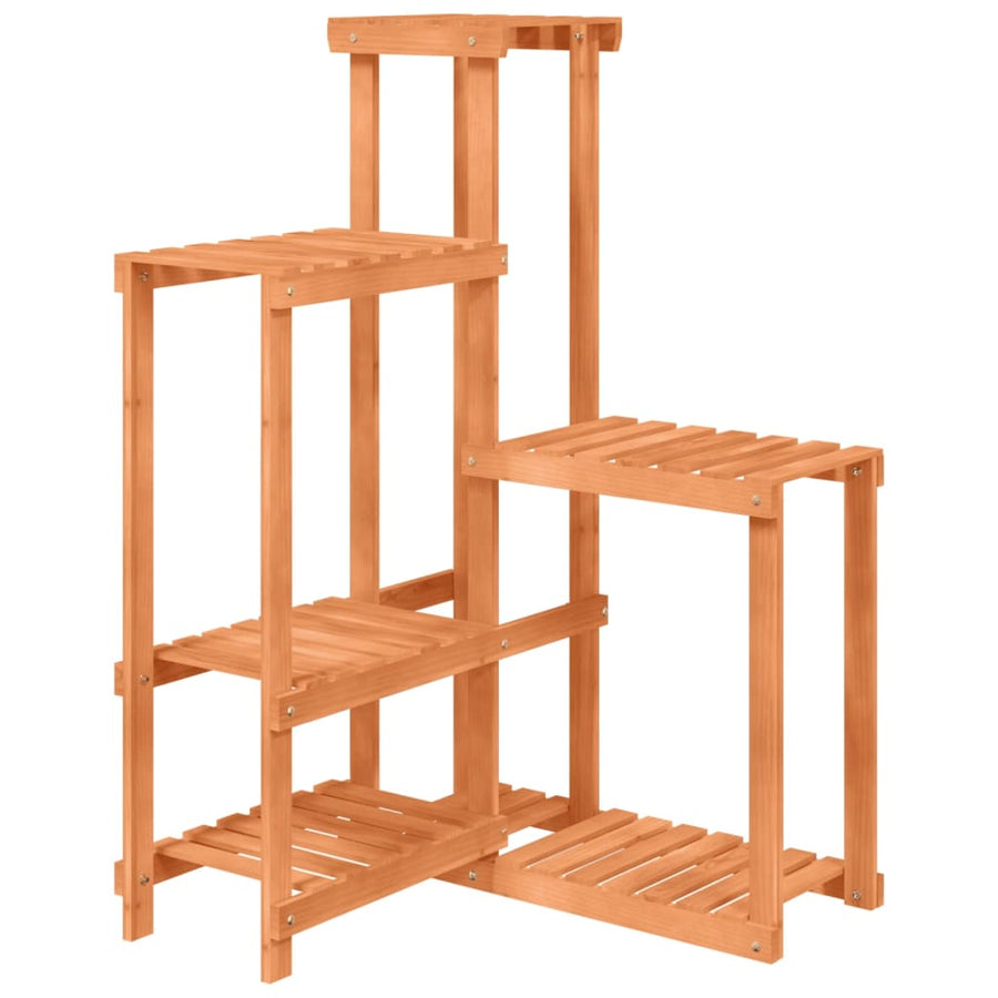 Plantenstandaard 62,5X6,5X0,5 Cm Massief Vurenhout Lichtbruin 62.5 x 61.5 x 101.5 cm zonder wielen