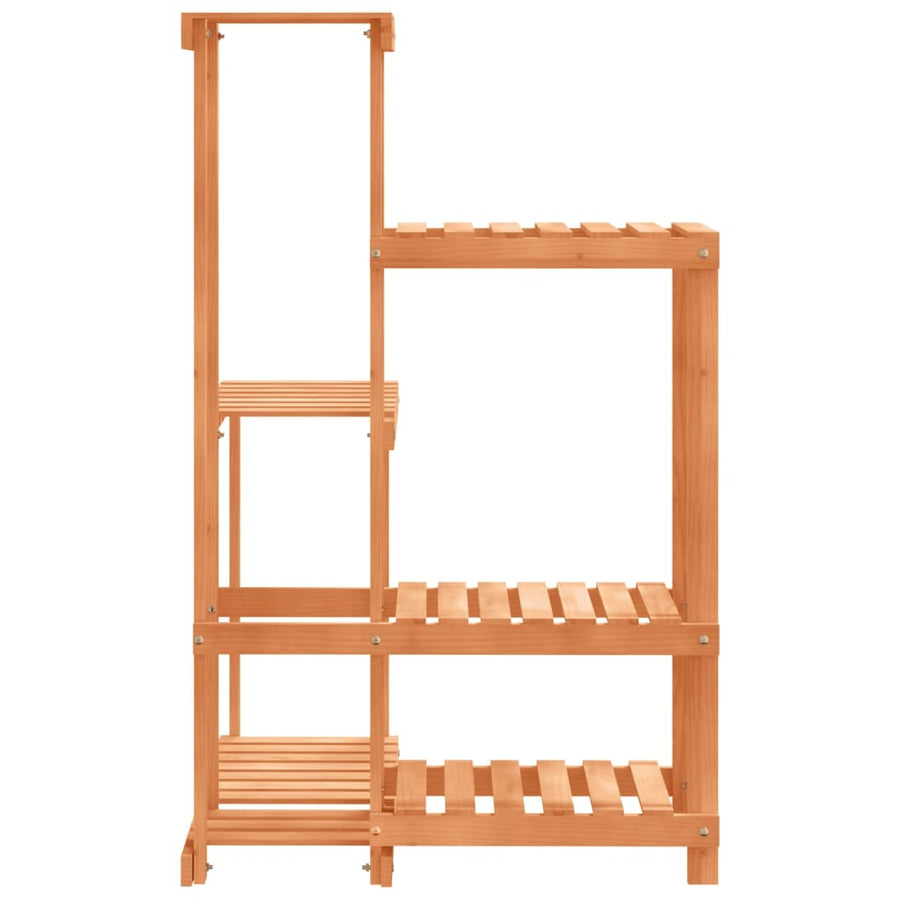 Plantenstandaard 62,5X6,5X0,5 Cm Massief Vurenhout Lichtbruin 62.5 x 61.5 x 101.5 cm zonder wielen