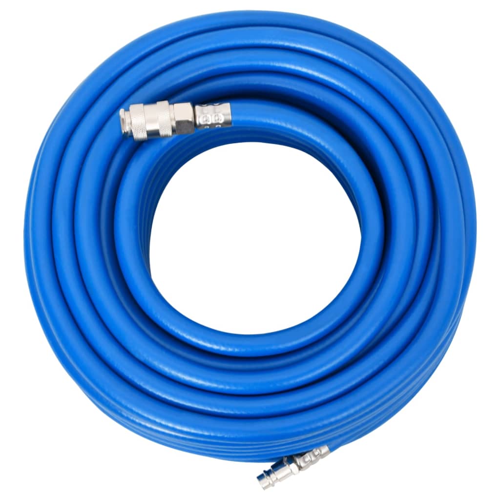 Luchtslang 0,7'' 5 m PVC blauw 0.7 5 m met accessoires