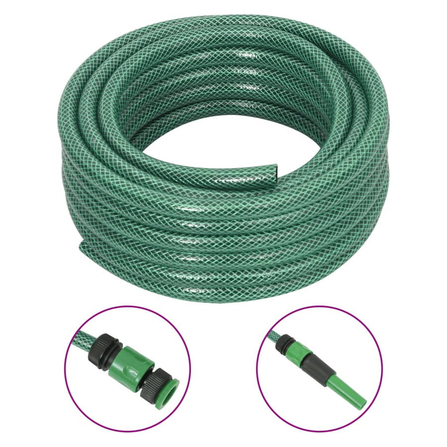 Tuinslang Met Koppelingsset 0,5'' 10 M Pvc Groen 10 m (0.5)