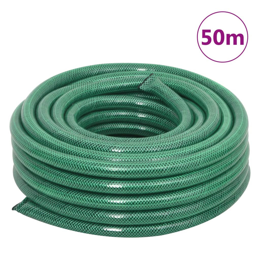 Tuinslang Met Koppelingsset 0,9'' 50 M Pvc Groen 50 m (0.7) met accessoires