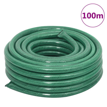 Tuinslang met koppelingsset 0,9'' 100 m PVC groen