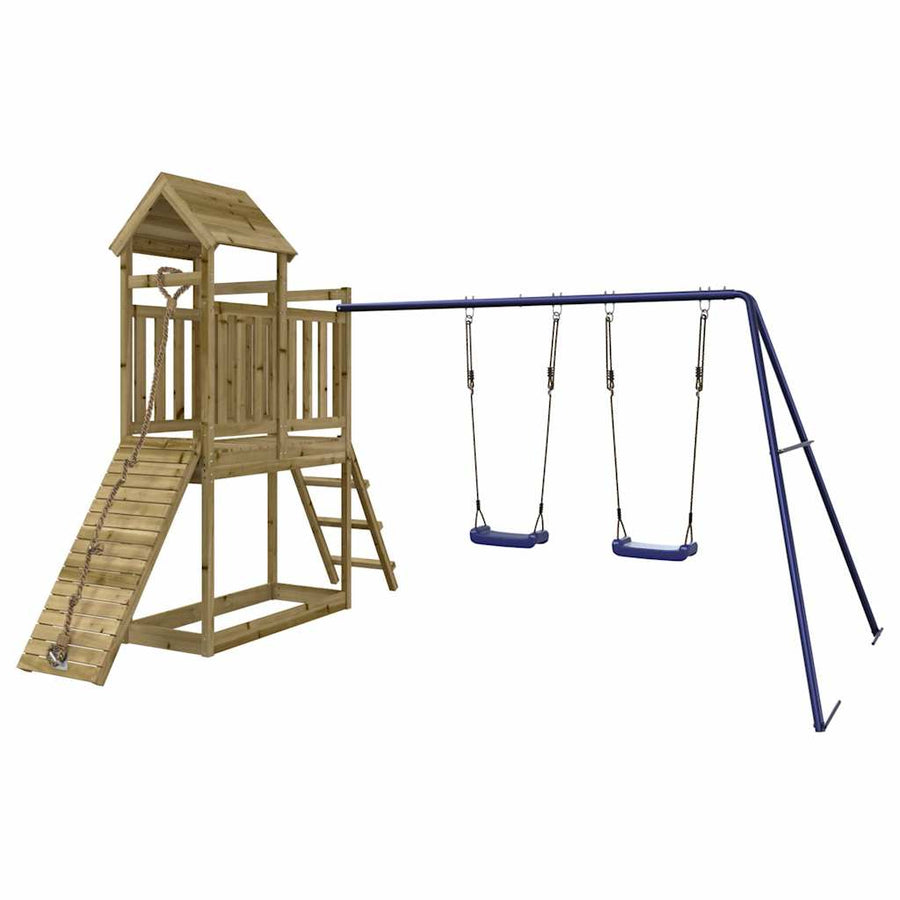 Speelhuis Geïmpregneerd Grenenhout Massief geïmpregneerd grenenhout
