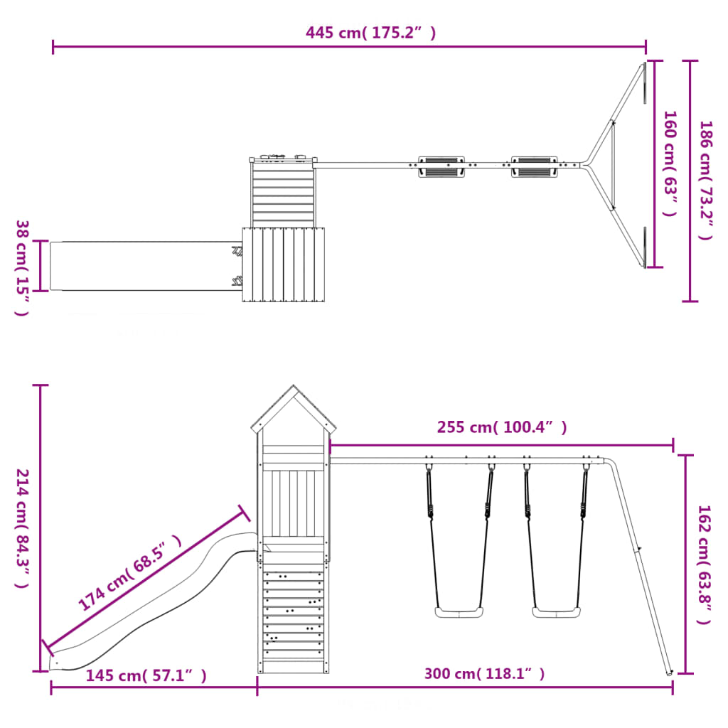 Speelhuis Massief douglashout