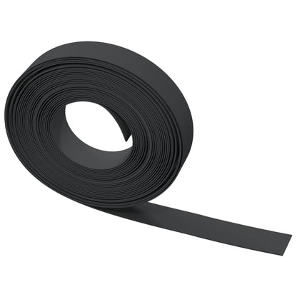 Tuinranden 2 st 10 m 10 cm polyetheen zwart 20 x 0.1 m Zwart