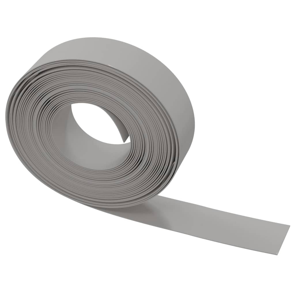 Tuinranden 3 st 10 m 15 cm polyetheen grijs 30 x 0.15 m Grijs