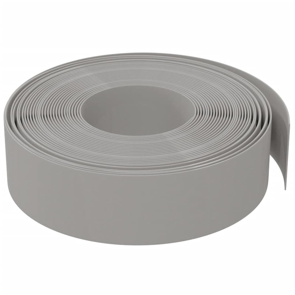 Tuinranden 3 st 10 m 15 cm polyetheen grijs 30 x 0.15 m Grijs
