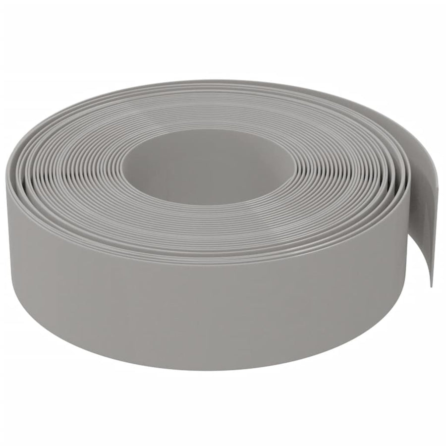 Tuinranden 3 st 10 m 15 cm polyetheen grijs 30 x 0.15 m Grijs