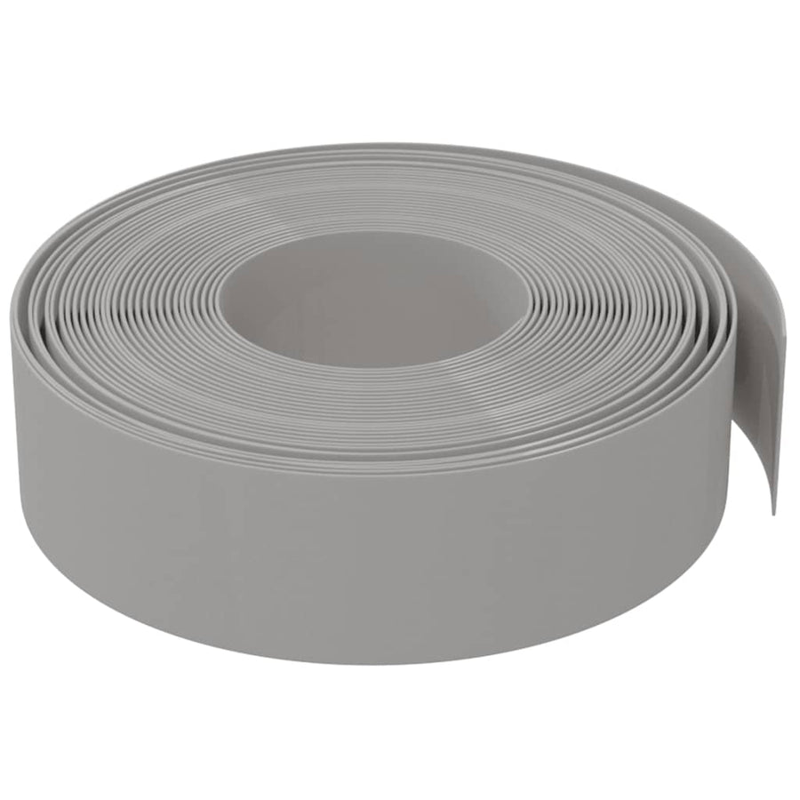 Tuinranden 5 st 10 m 15 cm polyetheen grijs 50 x 0.15 m Grijs