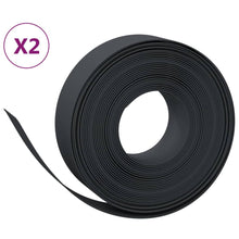 Tuinranden 2 St 10 M 15 Cm Polyetheen Zwart