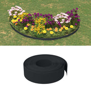 Tuinranden 4 stuks 10 m 15 cm zwart polyetheen