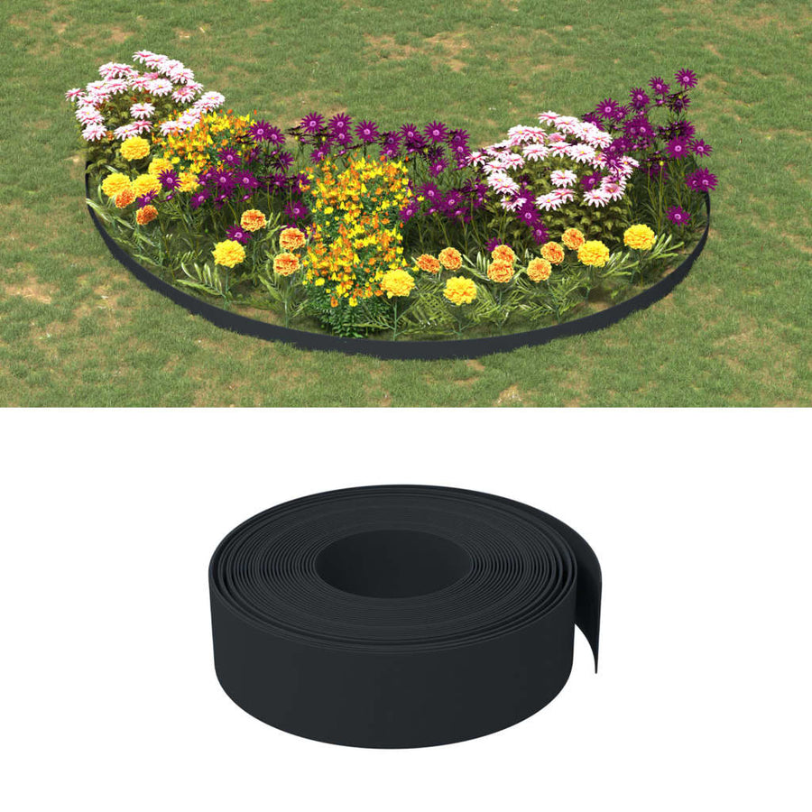 Tuinranden 3 St 10 M 20 Cm Polyetheen Bruin