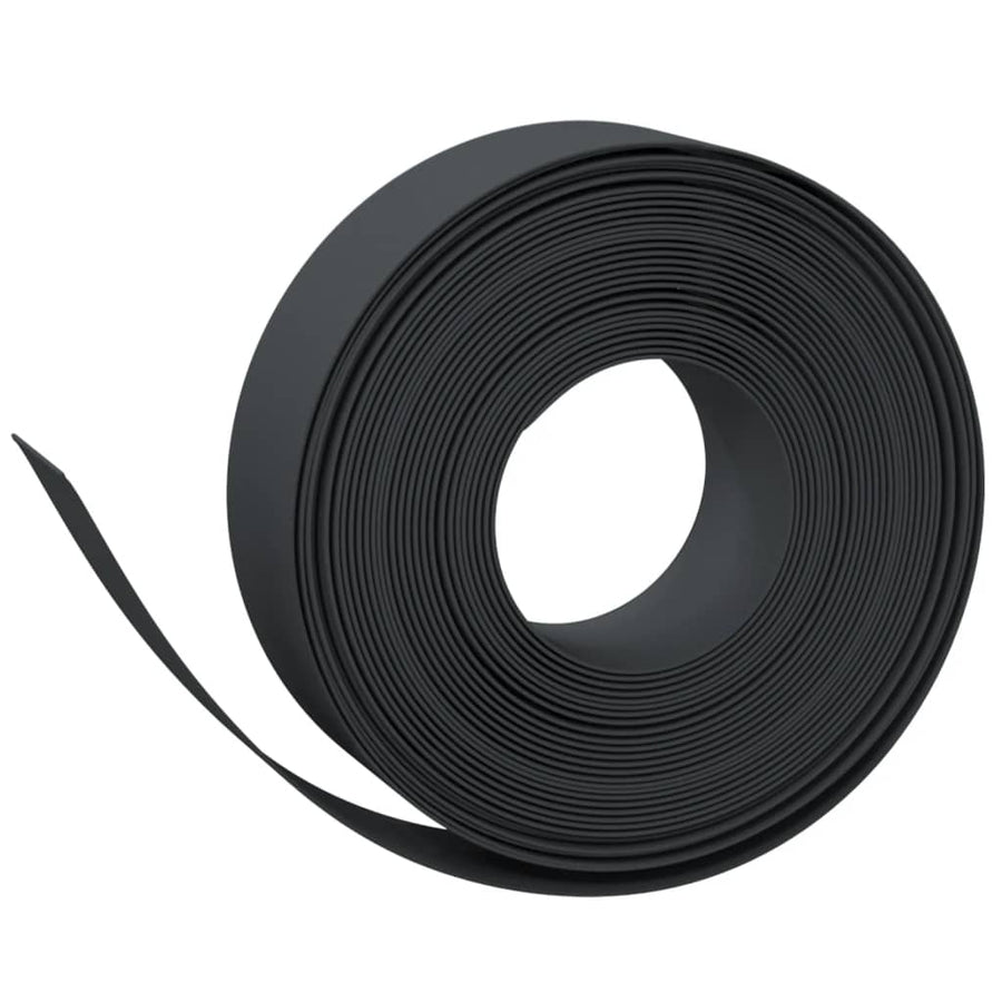 Tuinranden 5 st 10 m 15 cm polyetheen zwart 50 x 0.15 m Zwart