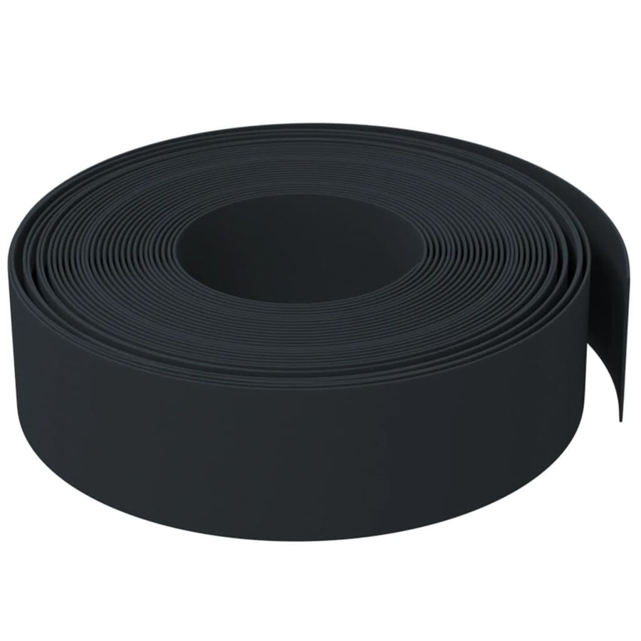 Tuinranden 5 st 10 m 15 cm polyetheen zwart 50 x 0.15 m Zwart