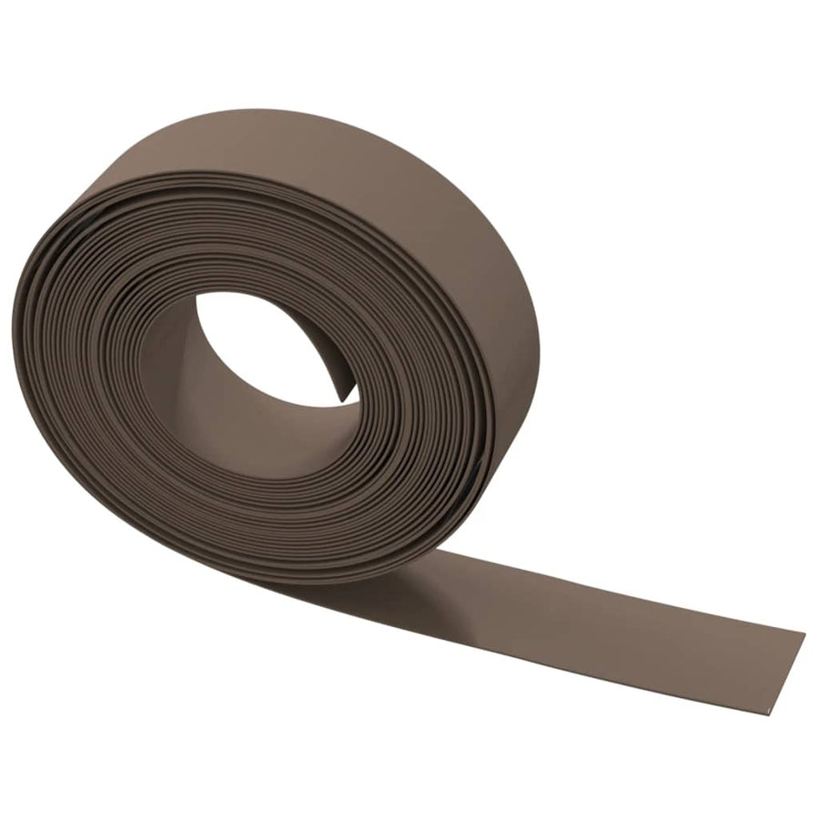 Tuinranden 2 st 10 m 15 cm polyetheen bruin 20 x 0.15 m Bruin