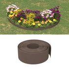 Tuinranden 2 st 10 m 20 cm polyetheen bruin 20 x 0.2 m Bruin