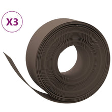 Tuinranden 3 St 0 M 20 Cm Polyetheen 30 x 0.2 m Bruin