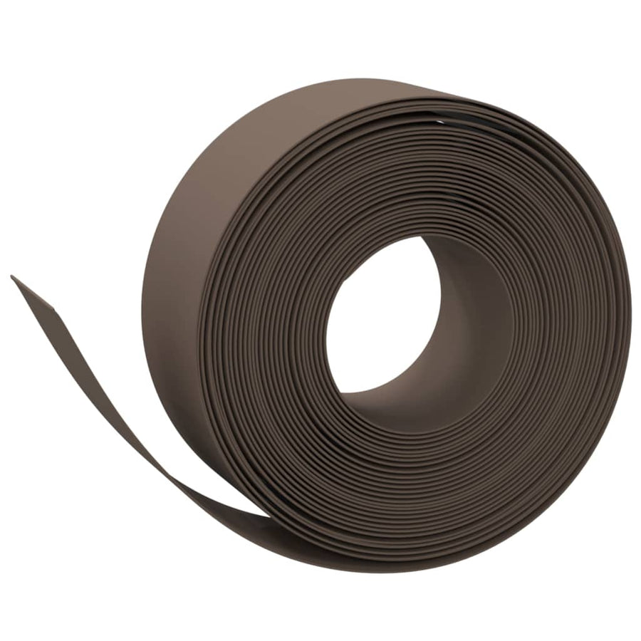 Tuinranden 4 st 10 m 20 cm polyetheen bruin 40 x 0.2 m Bruin