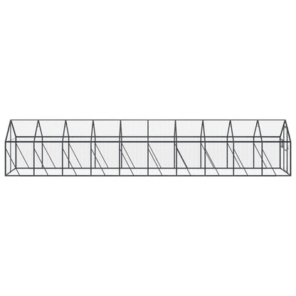 Volière 1,79X2X1,85 M Aluminium Kleurig 1.79 x 10 x 1.85 m Antraciet